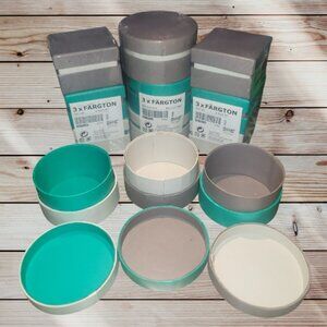 Lot of 12 Pcs - FARGTON - IKEA - Small Gift Boxes - Cardboard Paper - Square Rou